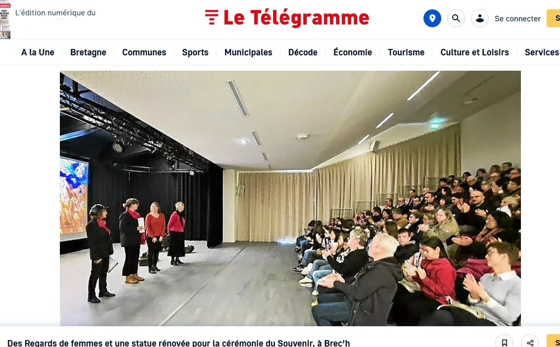 article le télégramme 11.11.25 lectures 11 novembre article le télégramme 11.11.25 lectures 11 novembre